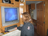 Inside the trailer